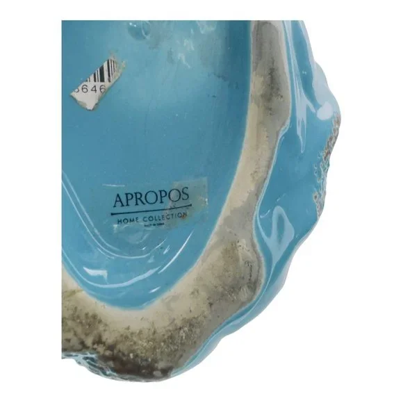 Apropos Home Collection Ceramic Owl Candle Holder/ Lantern Blue 7" - Picture 8 of 12